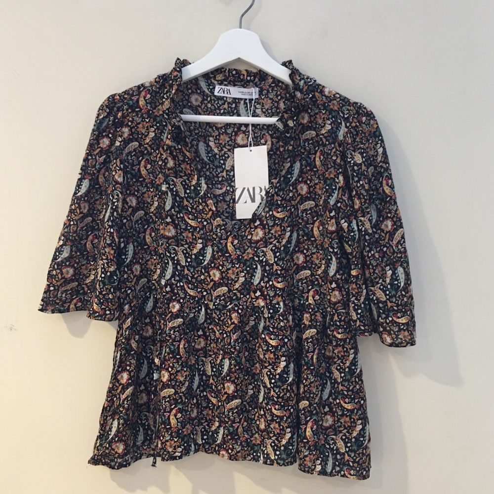 Zara peplum top